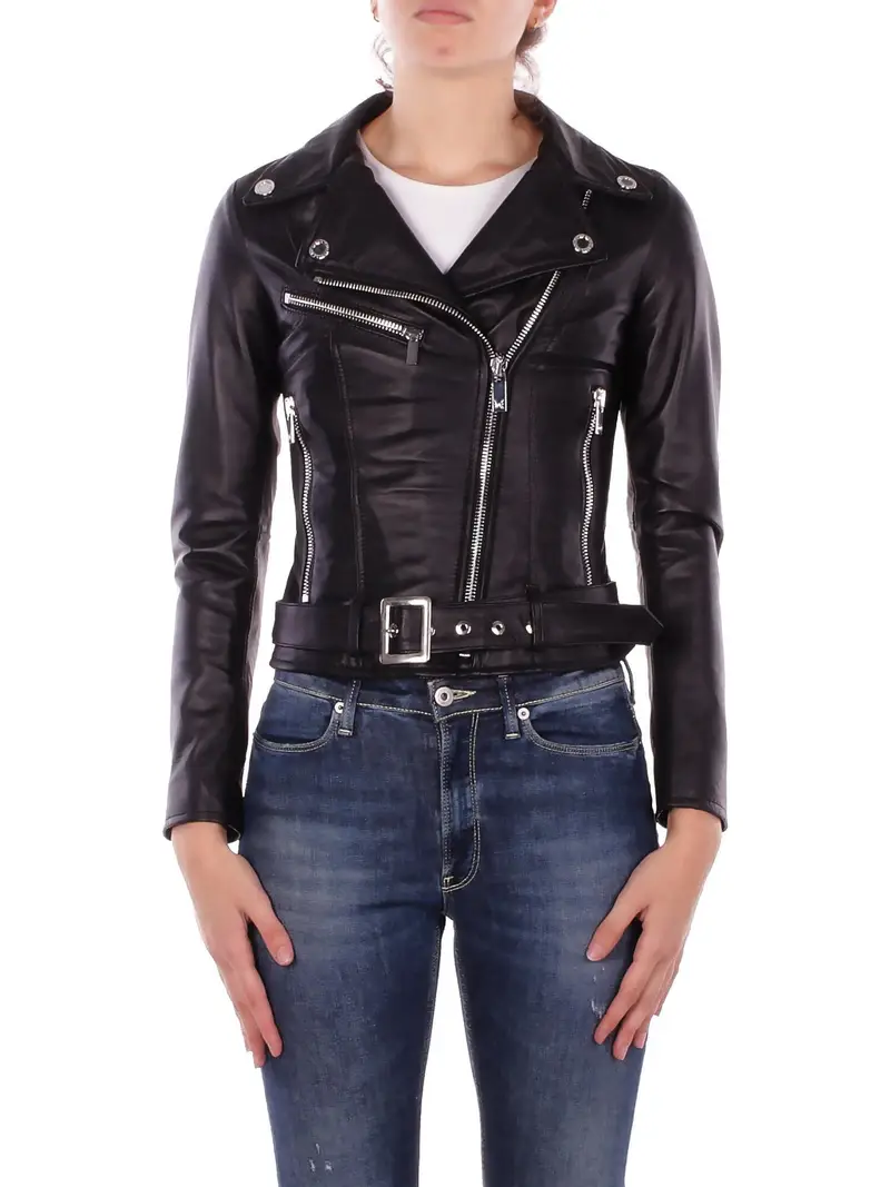 Giubbotto Donna JOHN RICHMOND Black Real leather jack kendier