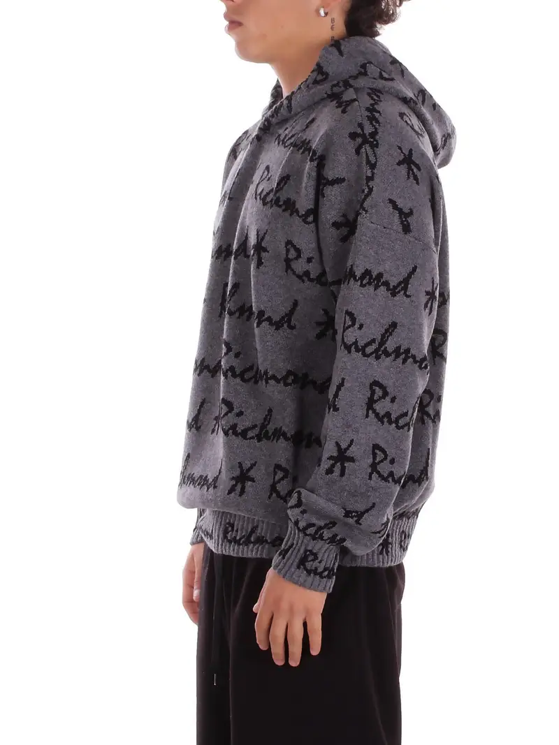 Maglia Uomo JOHN RICHMOND Grey Sweater makrekis miniatura 2