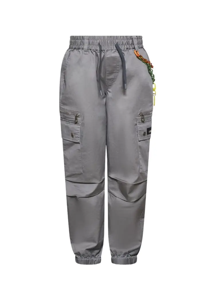 pantalone kids/junior con coulisse e tasconi laterali