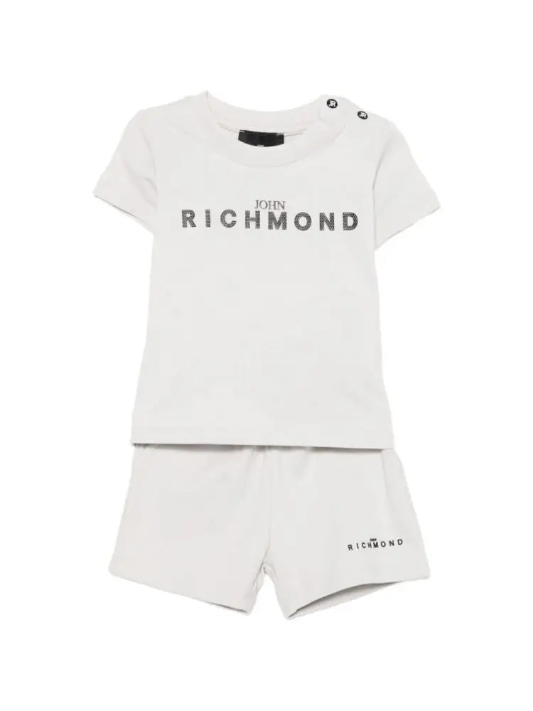 set tshirt+short infant ghiaccio con logo lettering