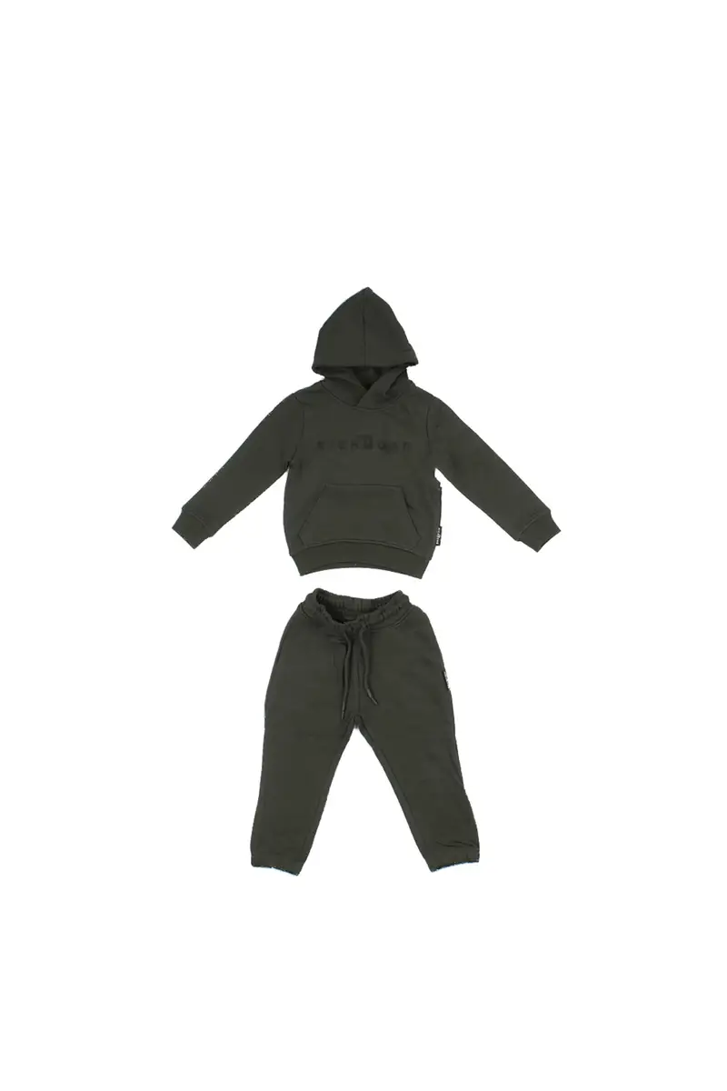 Tuta Bambino JOHN RICHMOND Forest green Set sweatshirt+pants assir