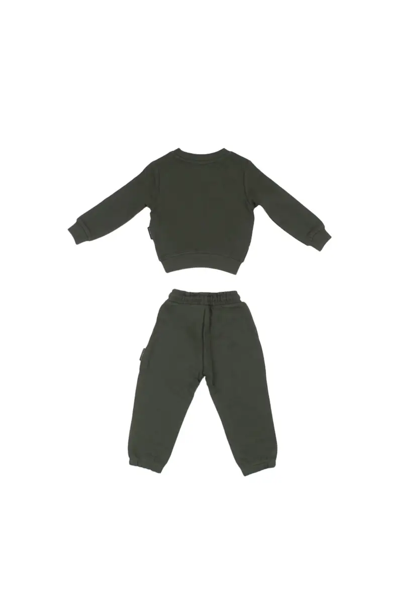 Tuta Bambino JOHN RICHMOND Forest green Set sweatshirt+pants sibri miniatura 2