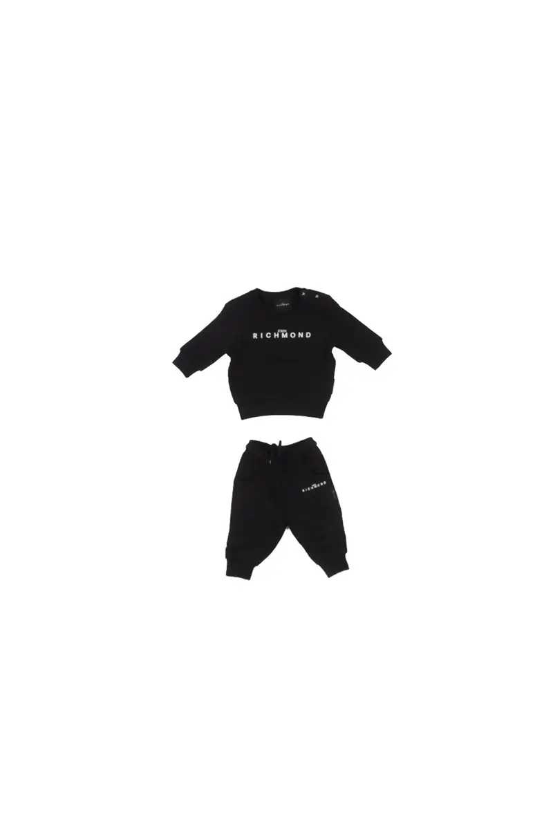 Tuta Unisex Junior JOHN RICHMOND Black Set sweatshirt+pants kanau