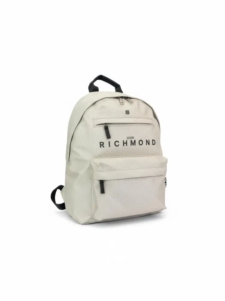 zaino kids/junior a tinta unita ghiaccio con stampa logo lettering