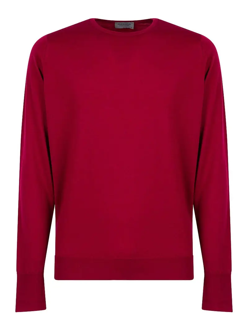 Marcus extra fine maglione di lana merino Rosso