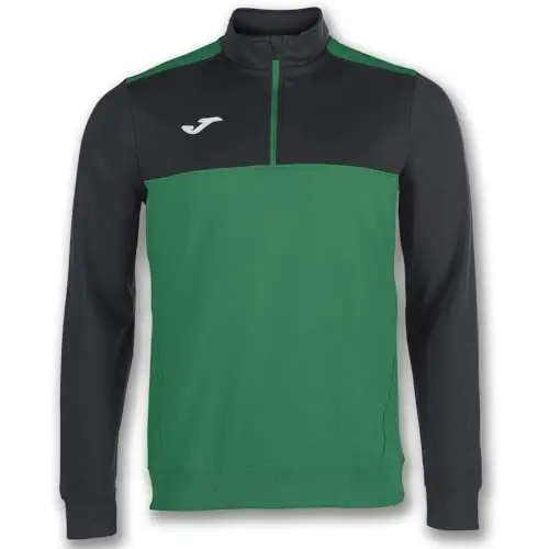 Joma 100947.401.6XS Felpa Sportiva Winner a Manica Lunga da Ragazzo, Verde/Nero, 6XS