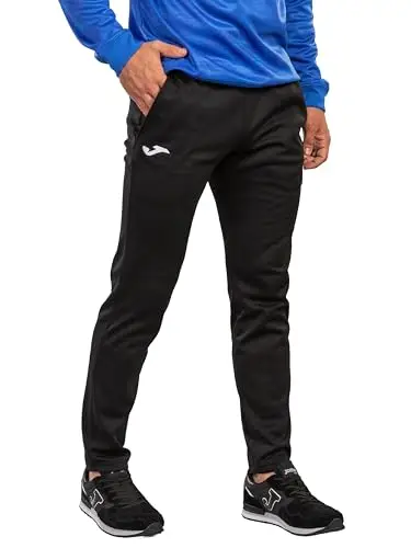 Joma 101334.100.XL Pantaloni Lunghi Sportivi, Cleo II, Uomo, Nero, XL