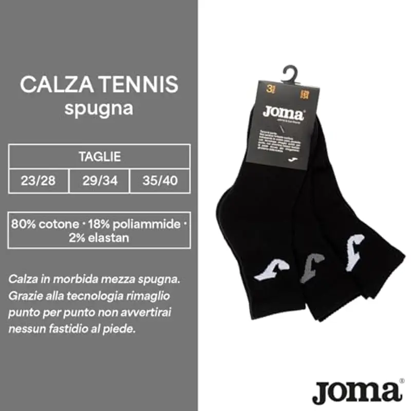 Joma Calze Bambino Nero 1608015 miniatura 3