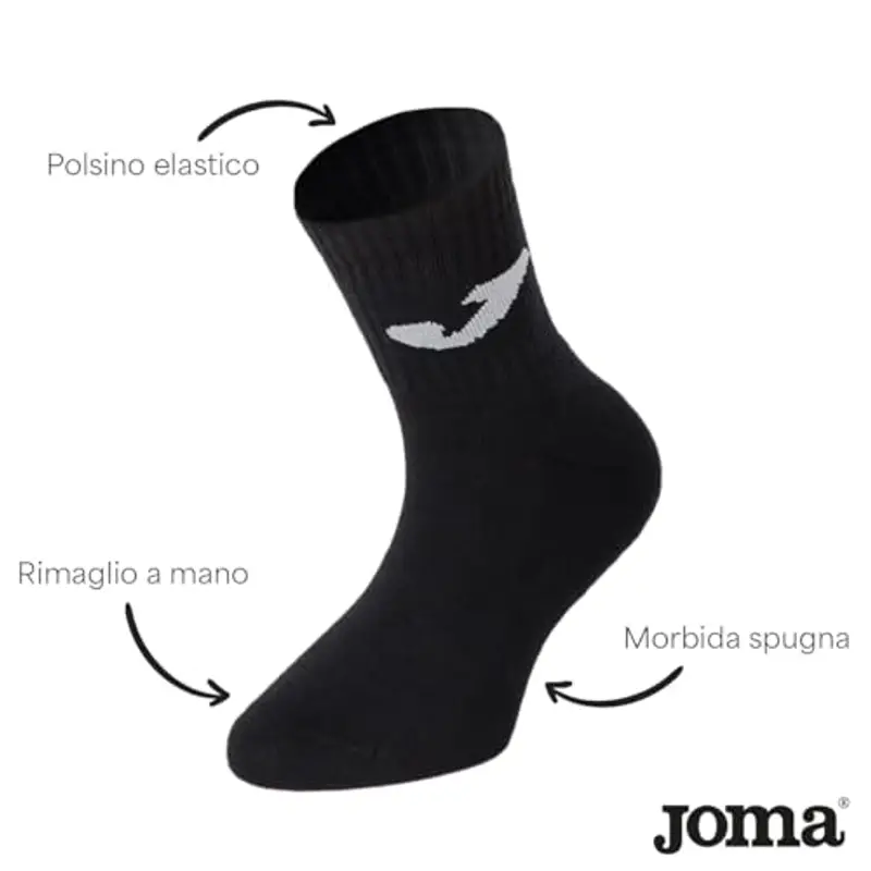 Joma Calze Bambino Nero 1597990 miniatura 2