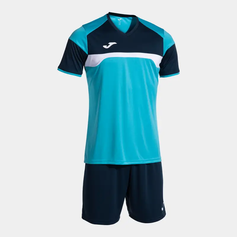 Completo sportivo camicia e Short Joma Danubio III Bleu