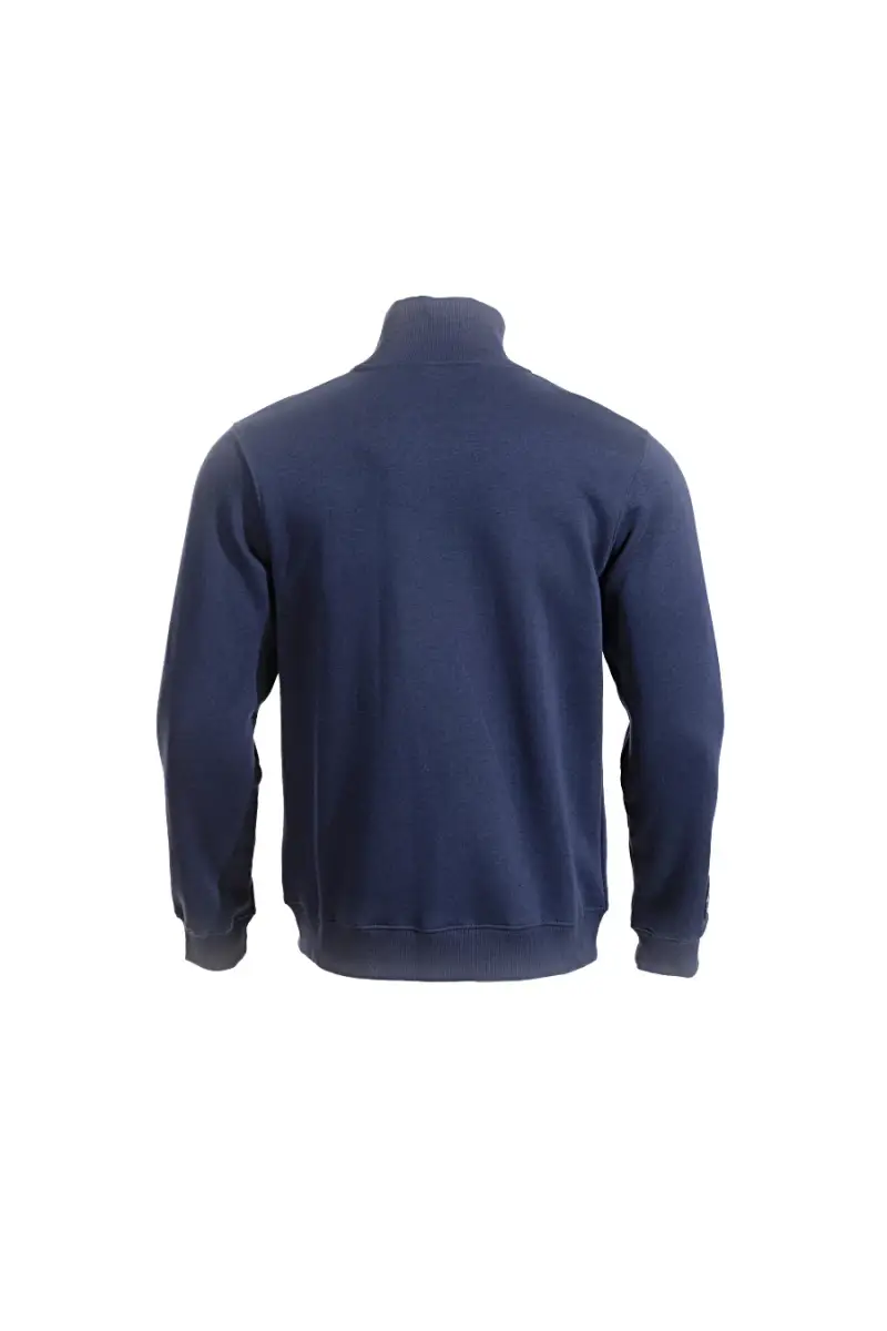 Felpa blu con zip e maxi logo frontale Joma Urban Street Full Zip Sweatshirt [BLUE] miniatura 3