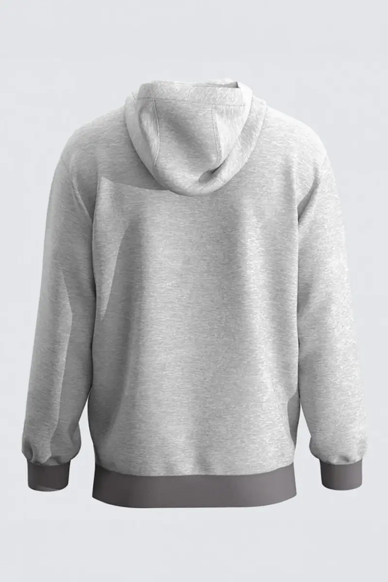 Felpa grigia con cappuccio regolabile e logo 3D Joma Urban Street Hoodie [GREY MELANGE] miniatura 2