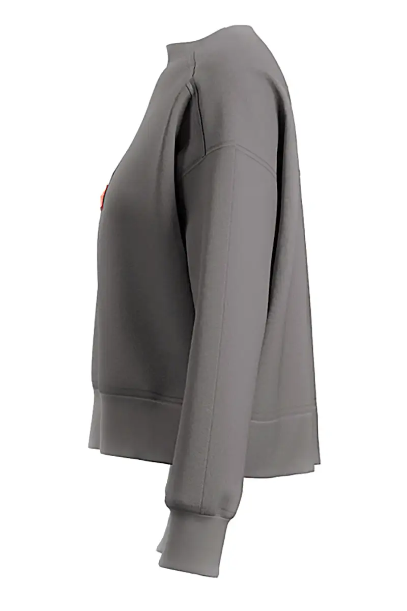 Felpa grigia con tasca frontale e dettagli tecnici Joma Step Sweatshirt Gray [GRIGIO] miniatura 4