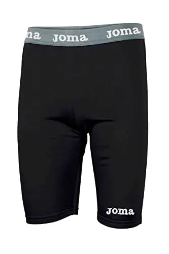 Joma Fleece Pantaloncini Termici Bambino, Nero, 12