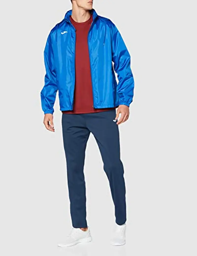 Joma Giacca Antipioggia con Cappuccio, 6XS alla 3XL - Impermeabile Antivento con Tasche Laterali e Polsini Elasticizzati - Iris miniatura 2