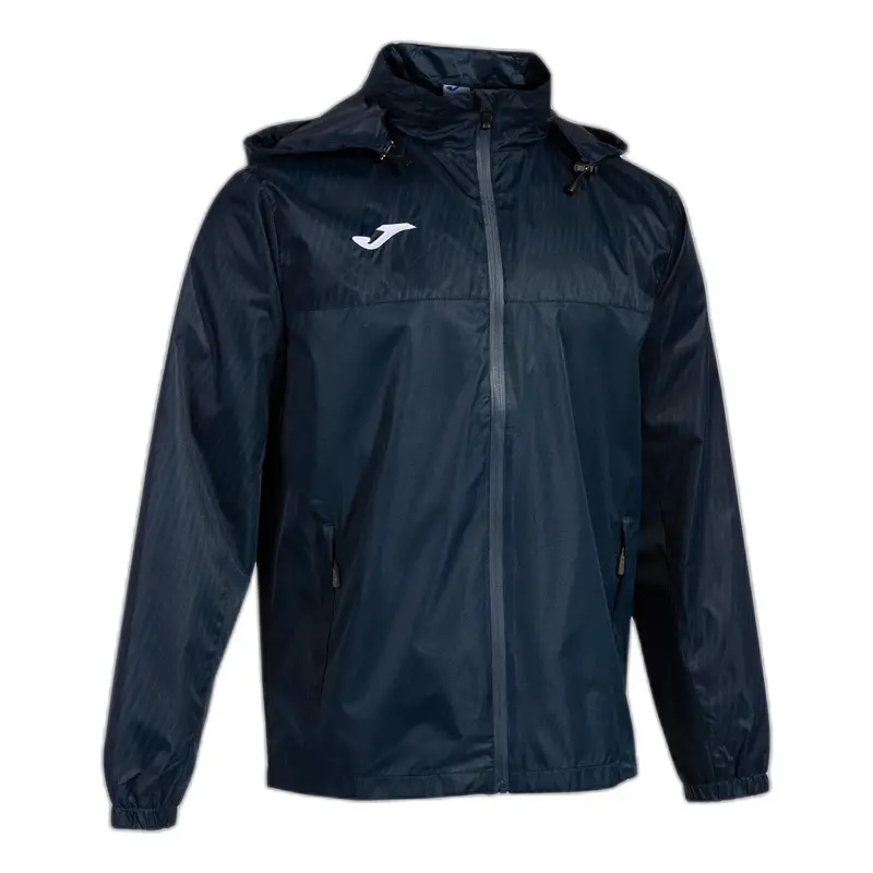 Giacca impermeabile con zip e cappuccio Joma Montreal Bleu