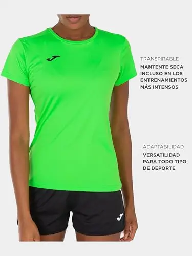 Joma Maglietta Sportiva Donna, 6XS - 3XL - Mantiene il Contatto con il Corpo Asciutto, Ideale per la Corsa o Gym miniatura 3