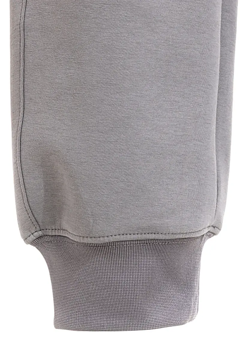 Pantaloni jogger grigi con fascia elastica e logo in silicone JOMA Step Long Pants [GRIGIO] miniatura 4