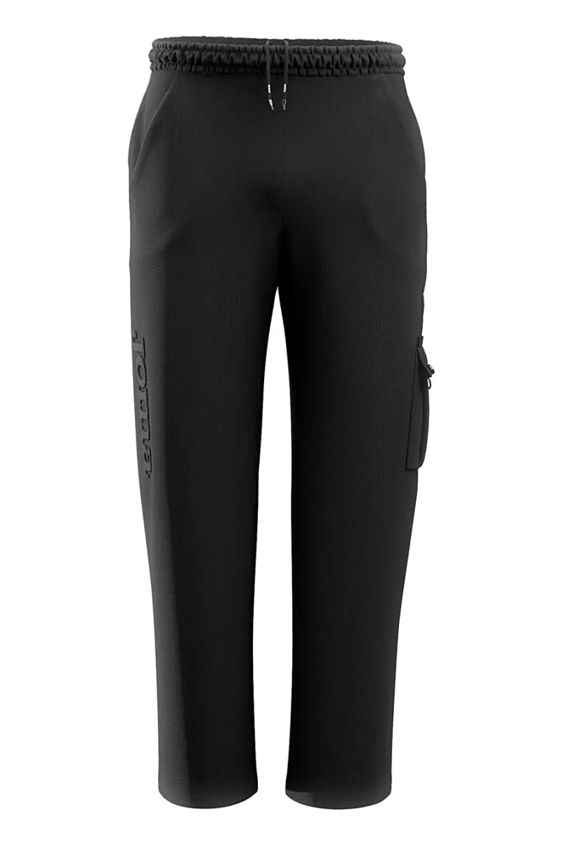 Pantaloni neri cargo in cotone con logo Joma Urban Streetlong Pants [NERO]