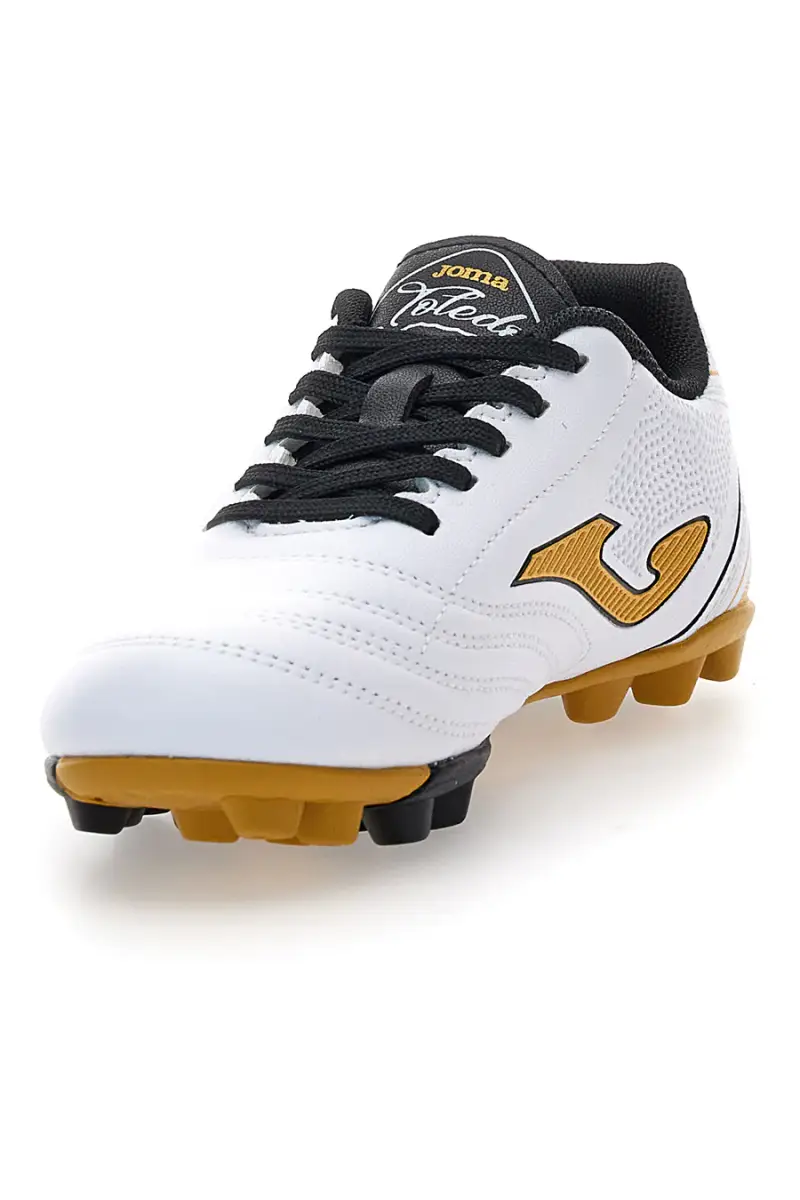 Scarpe calcio bianche con dettagli oro Joma Toledo JR 2502 [BIANCO miniatura 3