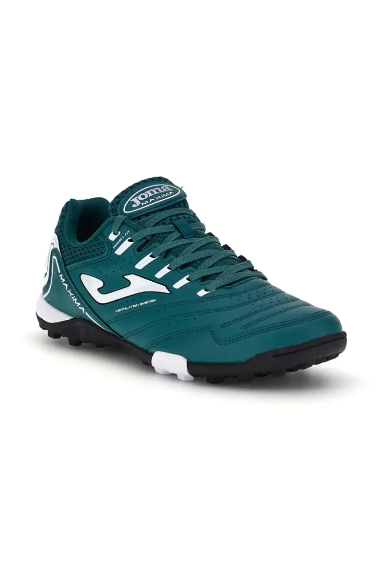 Scarpe calcio turf verde bianco suola multi tacchetti Joma Maxima 2617 [PETROLIO] miniatura 2
