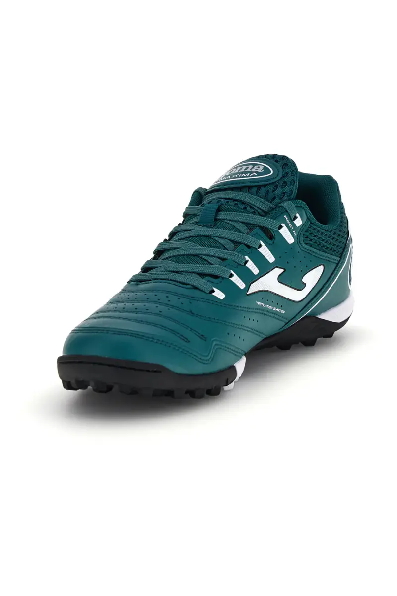 Scarpe calcio turf verde bianco suola multi tacchetti Joma Maxima 2617 [PETROLIO] miniatura 4