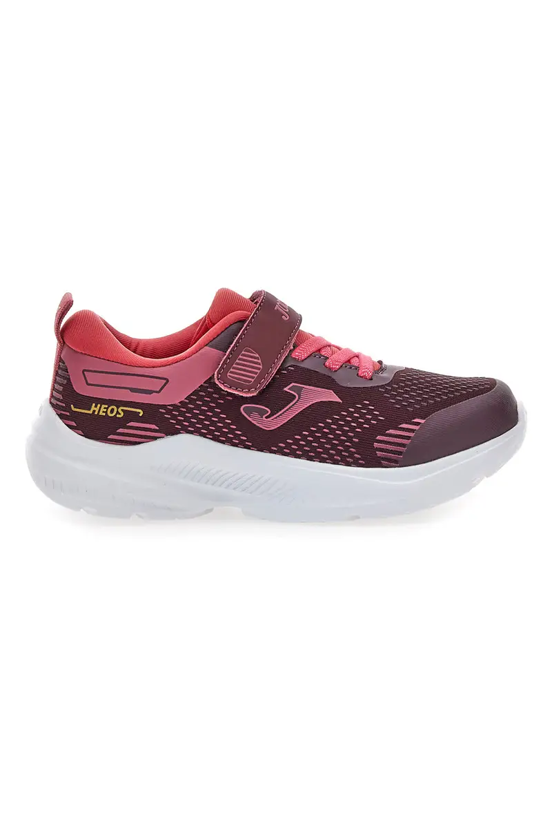 Scarpe da bambina bordeaux con chiusura a strappo Joma HEOS JR 2519 [ND]