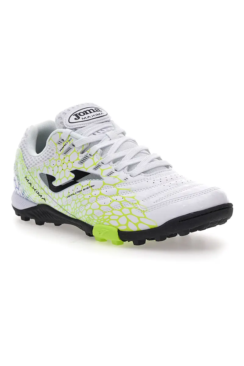 Scarpe da calcetto bianche con dettagli lime Joma Maxima 2532 [ND] miniatura 2