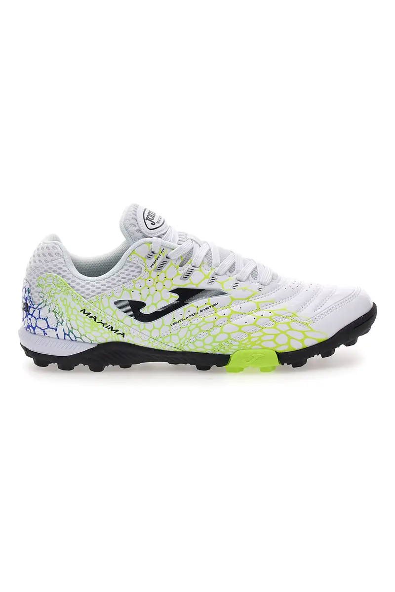 Scarpe da calcetto bianche con dettagli lime Joma Maxima 2532 [ND]