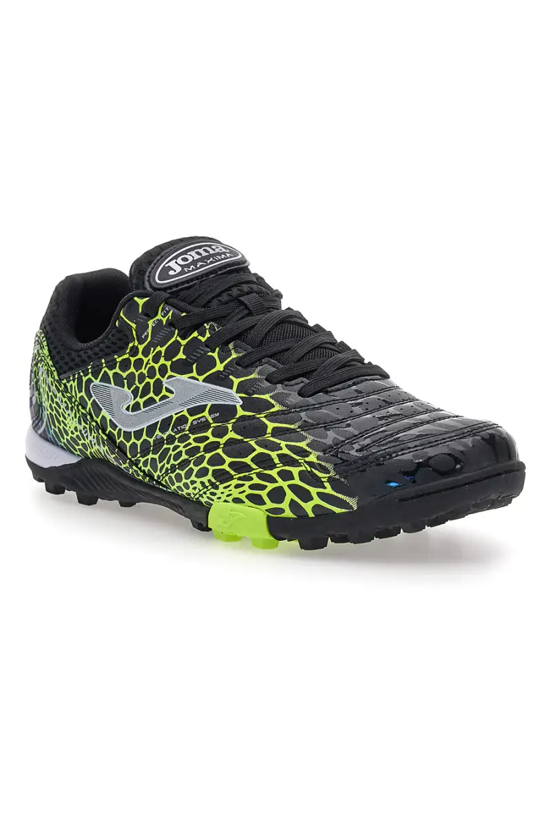 Scarpe da calcetto nere con dettagli fluo Joma Maxima 2531 [ND] miniatura 2