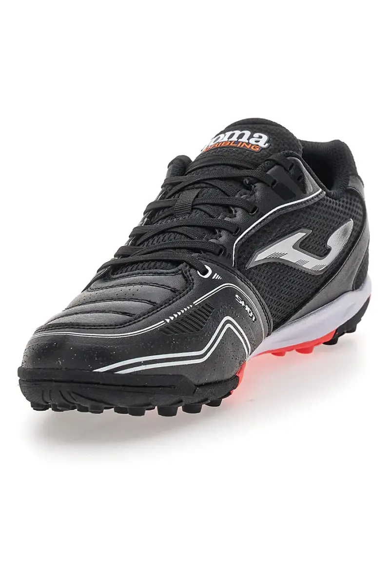 Scarpe da calcetto nere con suola turf Joma Dribling 2501 Turf [NERO] miniatura 4