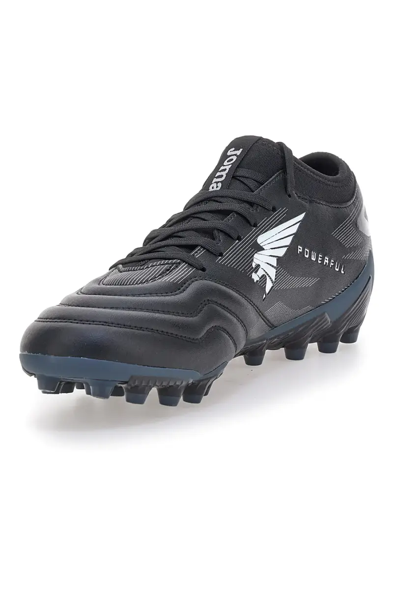 Scarpe da calcio nere con suola Artificial grass Joma Powerful 2501AG [NERO] miniatura 4