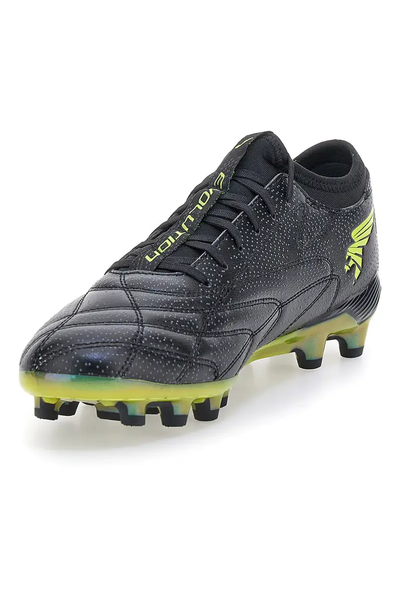 Scarpe da calcio nere con tacchetti FG e dettagli lime Joma Evolution 2531 Firm Ground [NERO] miniatura 2