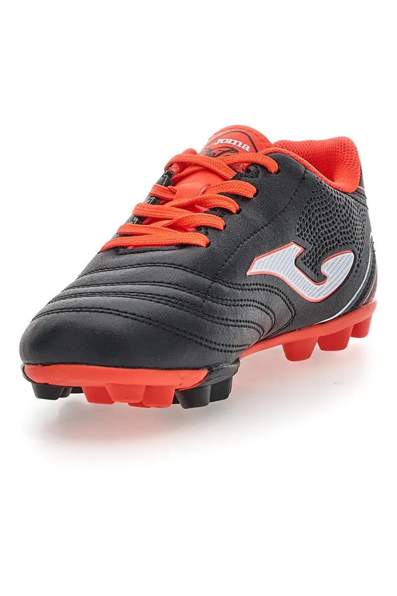 Scarpe da calcio nere e corallo fluo con tacchetti Joma TOJS2601HG [NERO miniatura 3