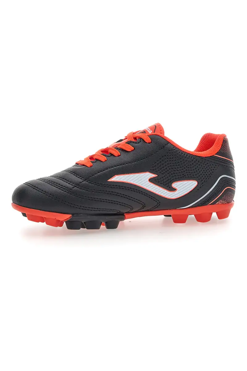 Scarpe da calcio nere e corallo fluo con tacchetti Joma TOJS2601HG [NERO miniatura 4