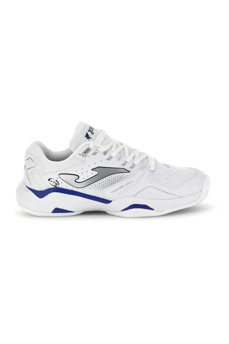 Scarpe da paddle tennis bianco con inserti blu traspiranti Joma Master 1000 2642 [BIANCO]