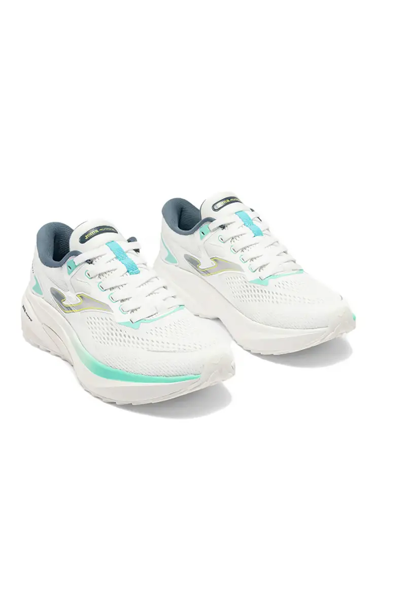 Scarpe da running bianco con inserti verde acqua traspiranti Joma Speed 2602 [BIANCO] miniatura 2