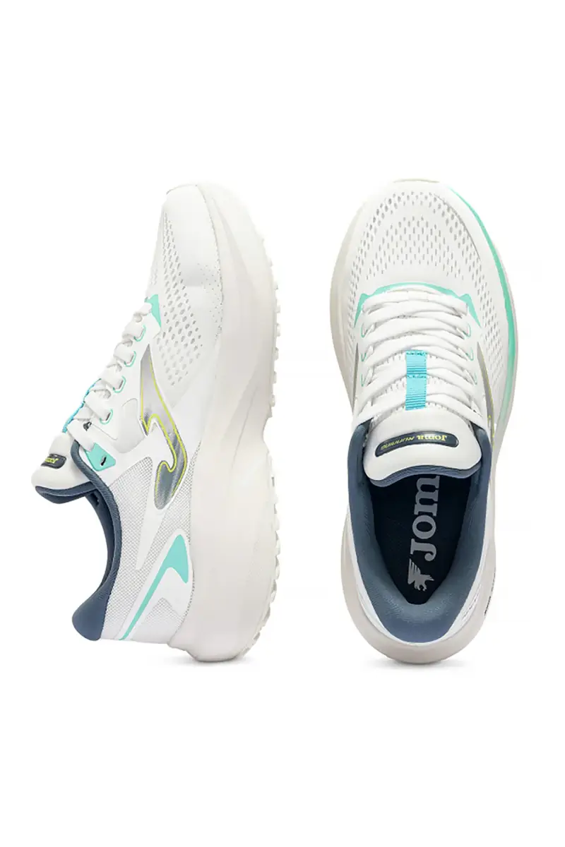 Scarpe da running bianco con inserti verde acqua traspiranti Joma Speed 2602 [BIANCO] miniatura 5