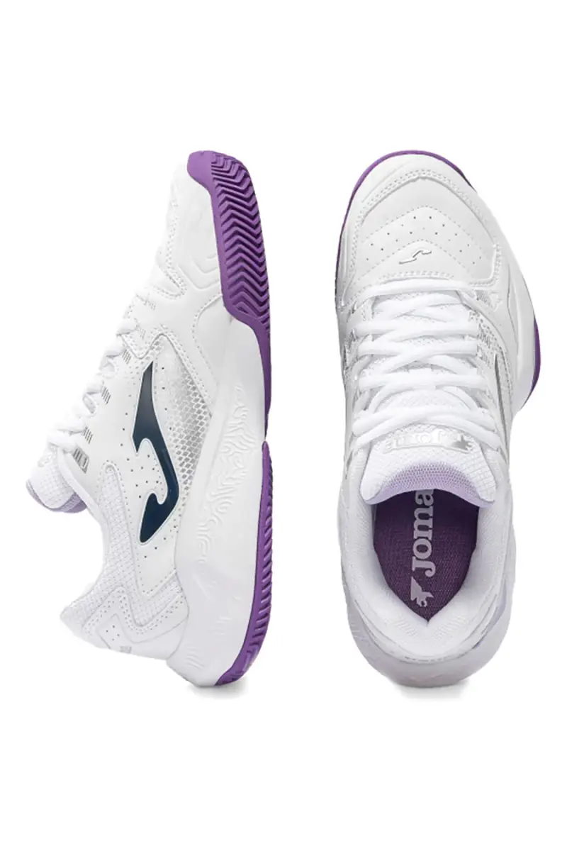 Scarpe da tennis bianco con inserti viola traspiranti Joma Master 1000 2602 [BIANCO] miniatura 5