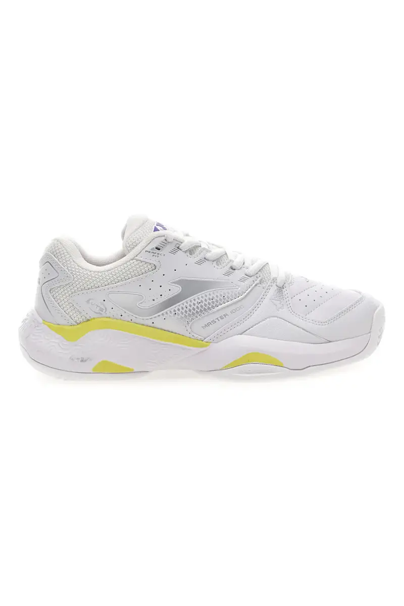 Scarpe sportive bianche con dettagli gialli Joma MASTER 1000 LADY 2502 [BIANCO]