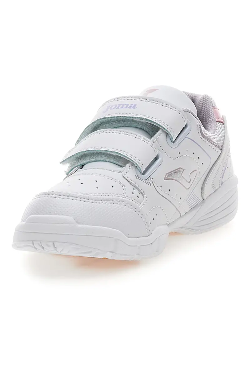 Sneakers bianche con doppio strappo Joma W School JR 2519 [BIANCO] miniatura 4