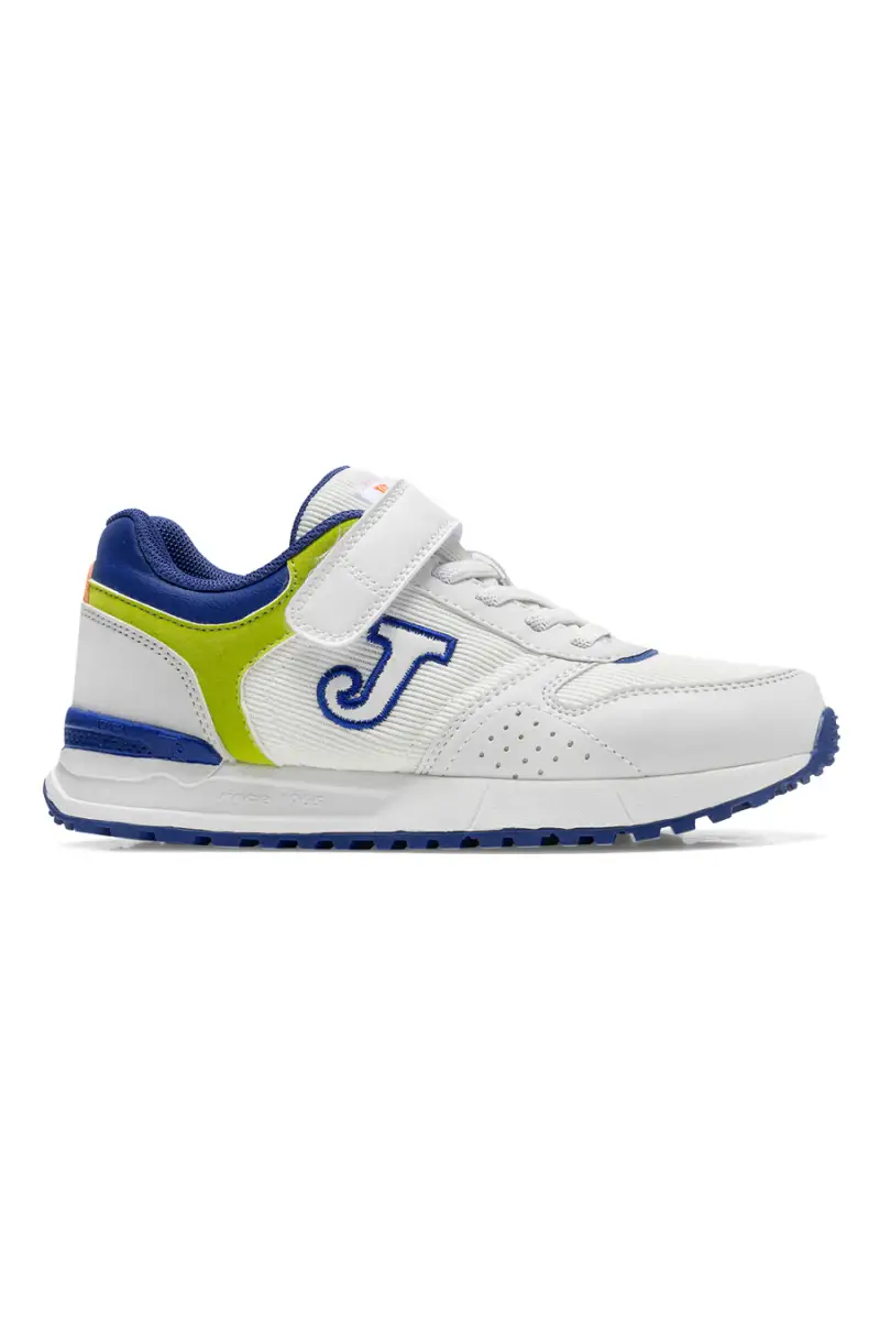 Sneakers bianche e blu con strappo Joma Tornado JR 2605 [BIANCO