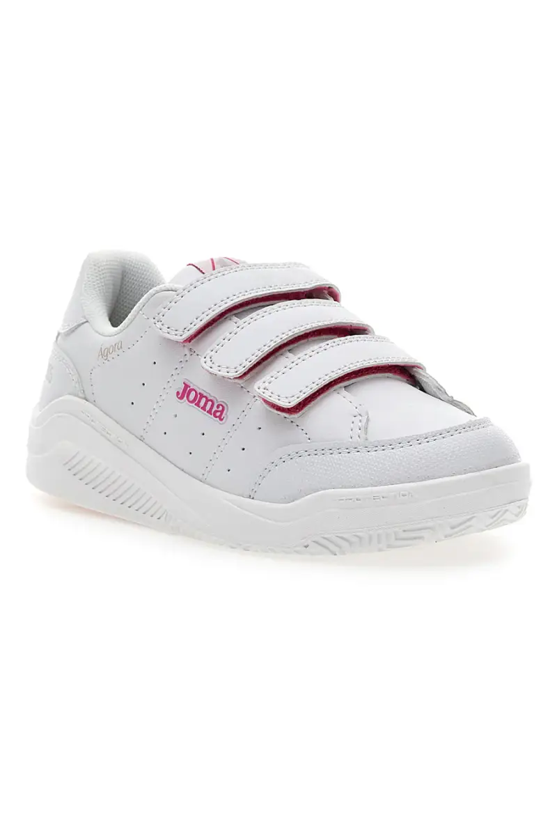 Sneakers Bianche e Rosa Con Strappi in Velcro Joma W Agora Jr 2410 [BIANCO miniatura 2