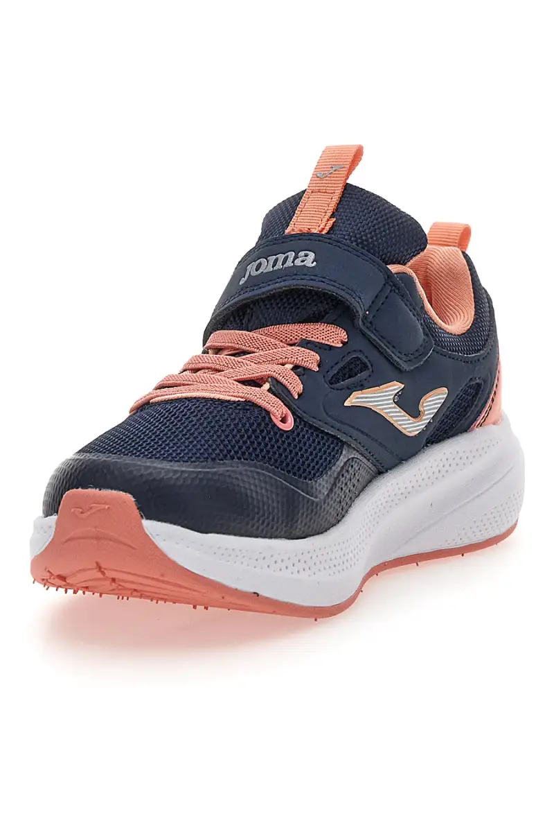 Sneakers blu con dettagli rosa Joma Ferro JR 2543 [BLU] miniatura 4