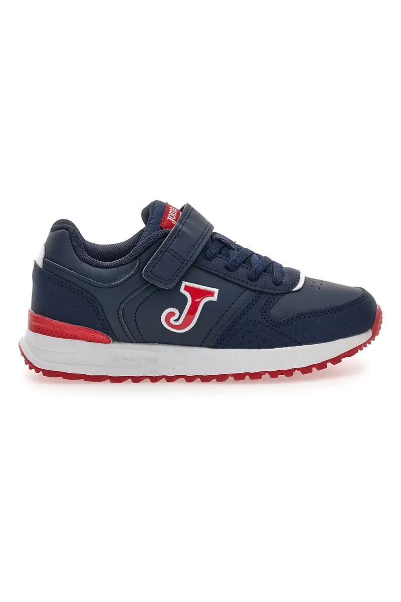 Sneakers blu con dettagli rossi e strappo Joma Tornado JR 2503 [BLU]