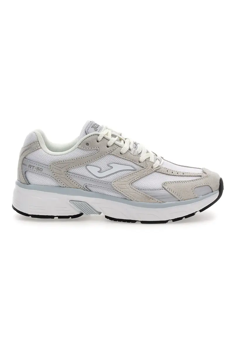 Sneakers grigie e beige stile running retrò Joma RRT50LS2602 [BIANCO]