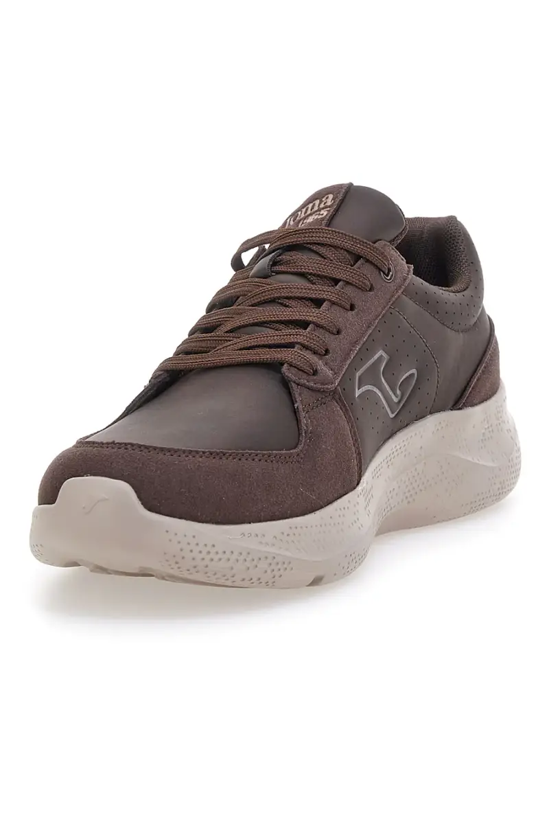 Sneakers marroni con sottopiede memory foam Joma Drakar Men 2524 [MARRONE] miniatura 4