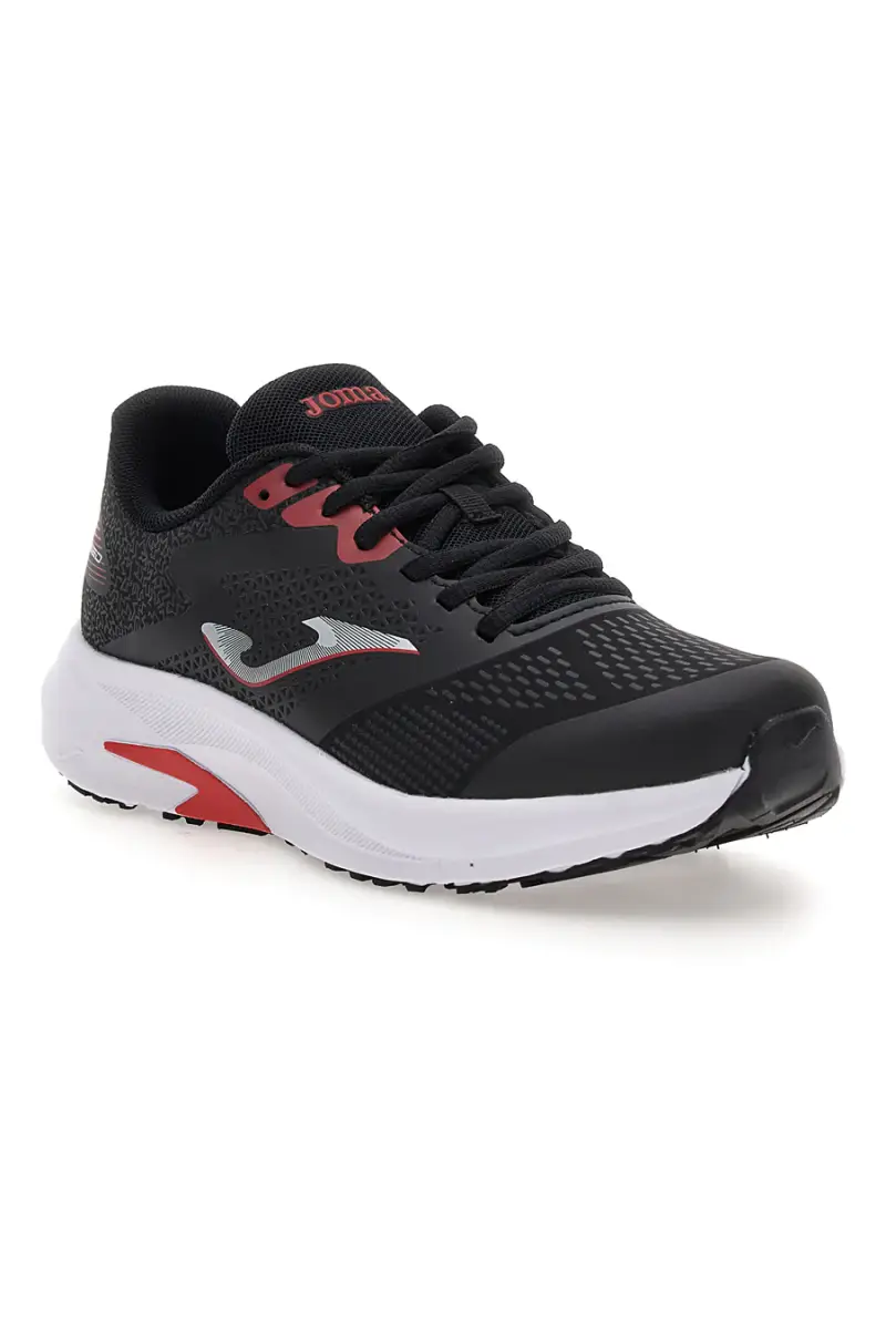Sneakers nere con suola bianca Joma Speed JR 2501 [NERO] miniatura 2