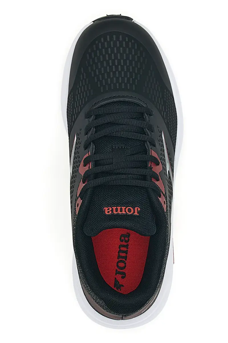 Sneakers nere con suola bianca Joma Speed JR 2501 [NERO] miniatura 3