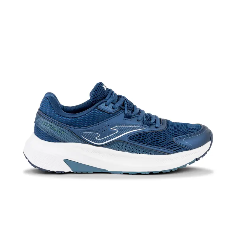 Sneakers running blu da uomo con logo laterale